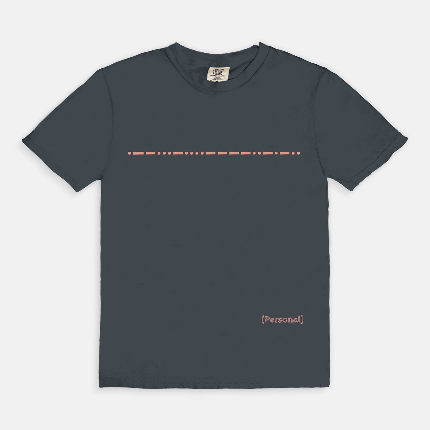 PERSONALIZED Morse Code Comfort Color Tee 1717